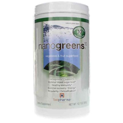 Biopharma Scientific NanoGreens Vegetable & Fruit Superfood Green Apple Flavor - 12.7Ounce