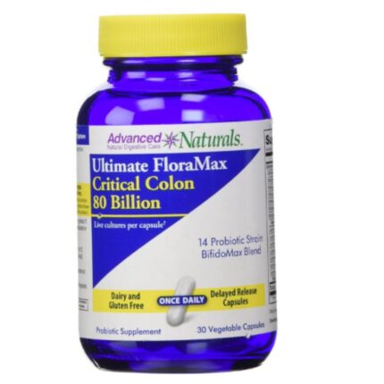 Advanced Naturals Ultimate Floramax Critical Colon 80 Billion - 30 Capsules