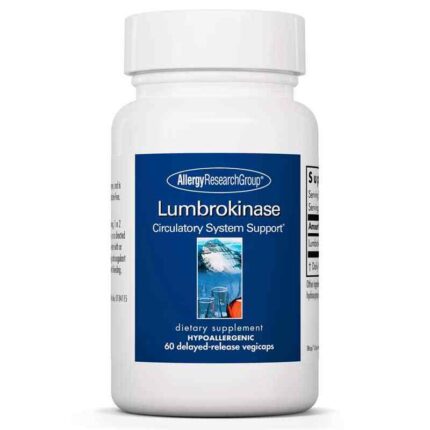 Allergy Research Group Lumbrokinase Circulatory System Support - 60 vegatable capsules