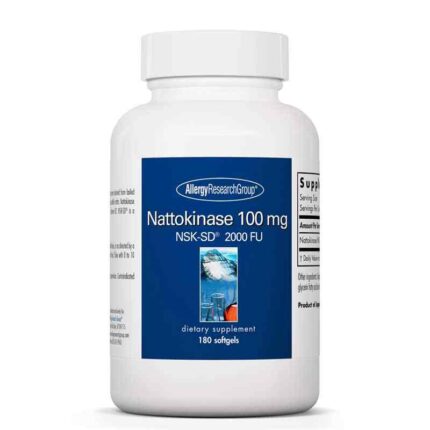 Allergy Research Group – Nattokinase 100mg NSK SD 2000 FU - 180 Softgels