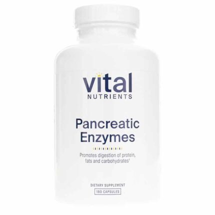 Vital Nutrients Pancreatic Enzymes - 180 Capsules